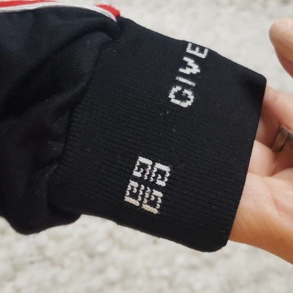 Givenchy kids black jogger pants with red stripe 4 toddler slim fit - Picture 3 of 10